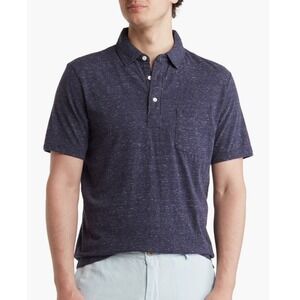 Faherty Heather Stretch Polo Men's Shirt, Navy, Size XL, NWT